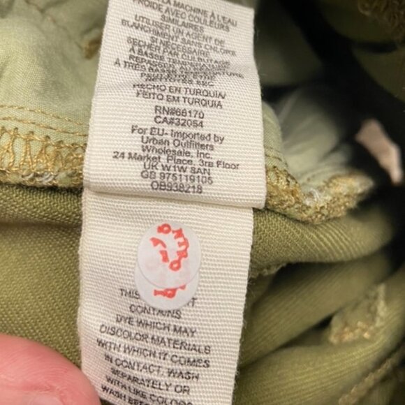 Free People Sage Olive Green Cindy Utility Shorts Size 0 Paperbag NWT NEW Boho - Picture 5 of 6